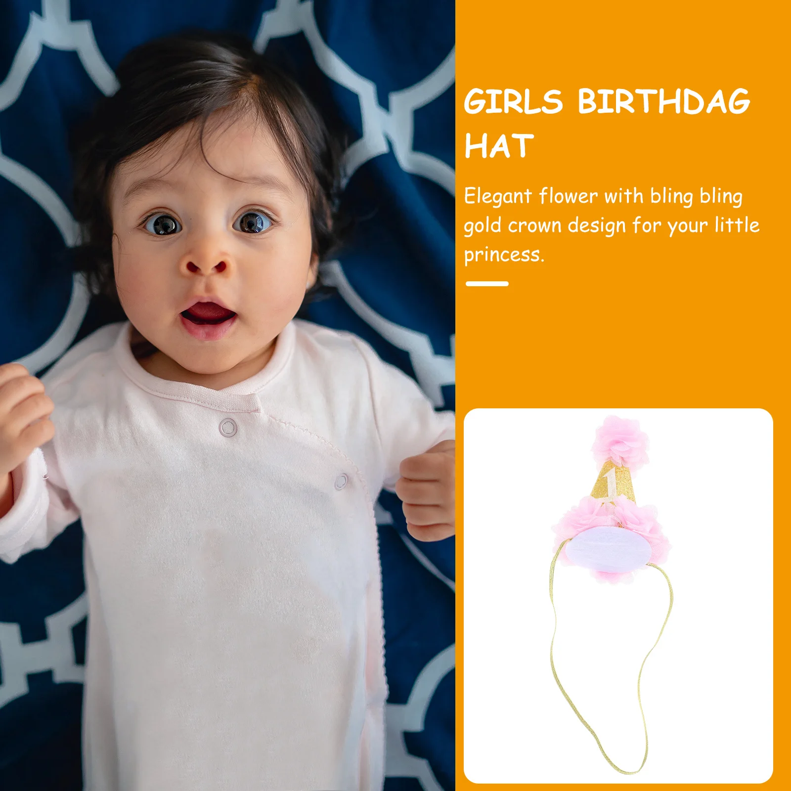 Baby Girl Birthday Pink Headband Crown Hairband Party Hat Little Princess Birthday Headdress Girls Birthdag Hat
Baby Girl Birthday Pink Headband Crown Hairband Party Hat Little Princess Birthday Headdress Girls Birthdag Hat