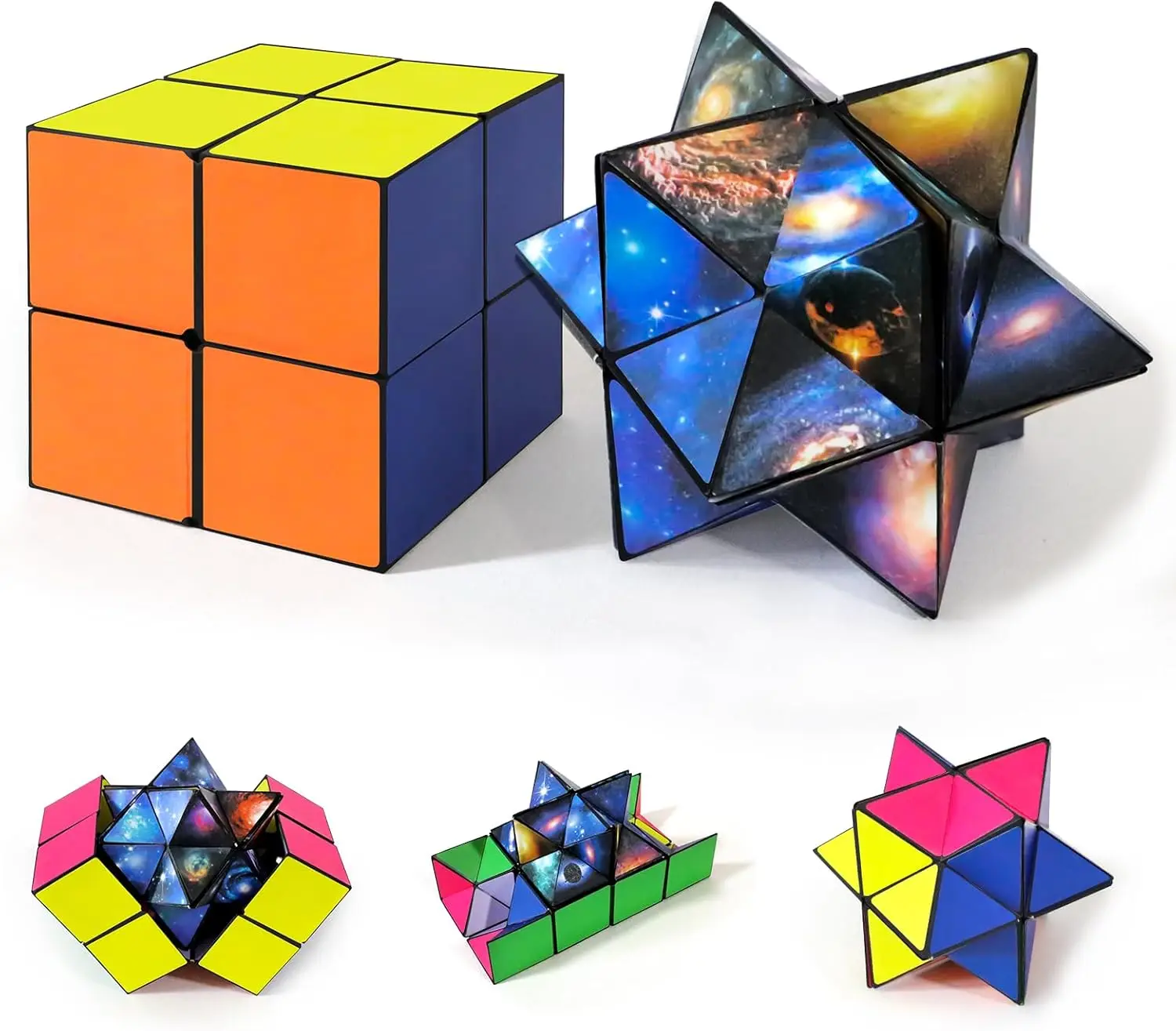 Fidget Toy Infinity Cube for Kids 6-12, 2-in-1 Magic Cube Puzzle for Boys Girls
Fidget Toy Infinity Cube for Kids 6-12, 2-in-1 Magic Cube Puzzle for Boys Girls