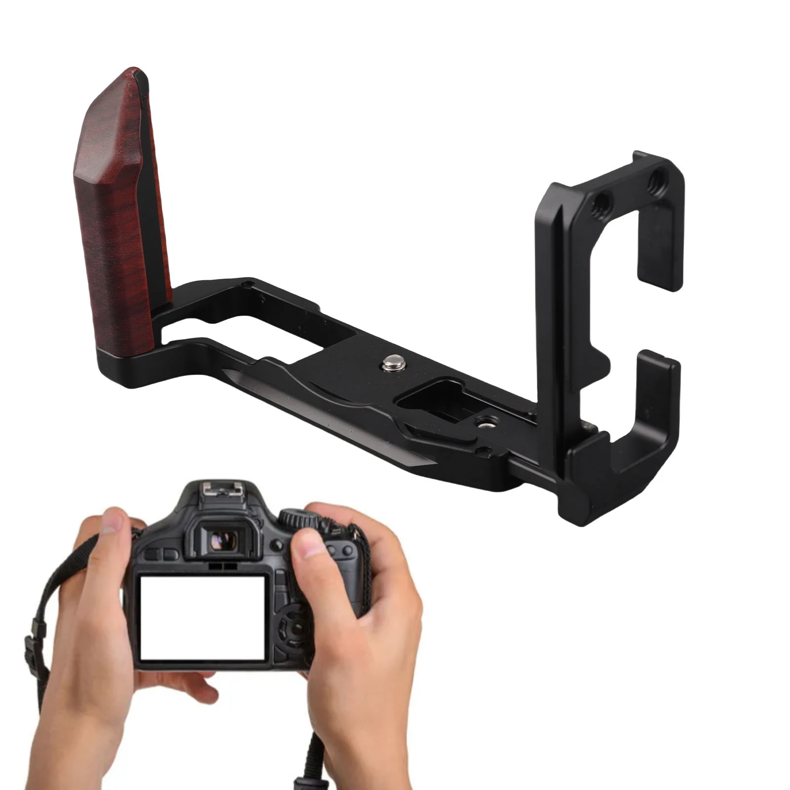 Camera L Shape Grip Cold Shoe Mount Hard Anodized Lightweight CNC Machining Process Camera L Shape Side Handle for XT5
Camera L Shape Grip Cold Shoe Mount Hard Anodized Lightweight CNC Machining Process Camera L Shape Side Handle for XT5