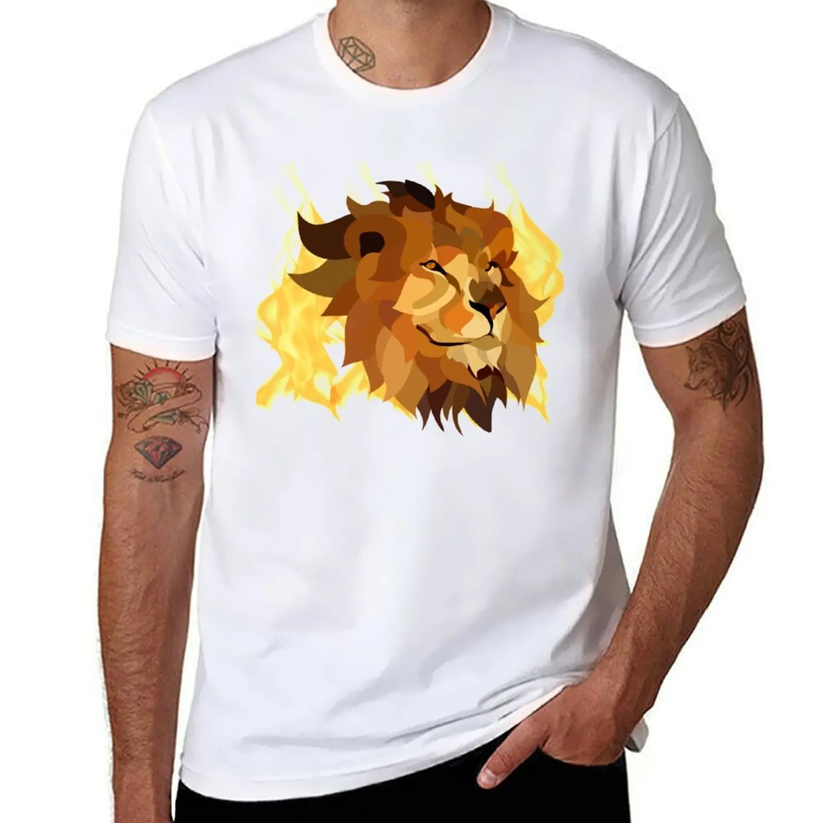 Fire lion T-Shirt t shirt for man t shirts cotton 100% T-Shirt
Fire lion T-Shirt t shirt for man t shirts cotton 100% T-Shirt