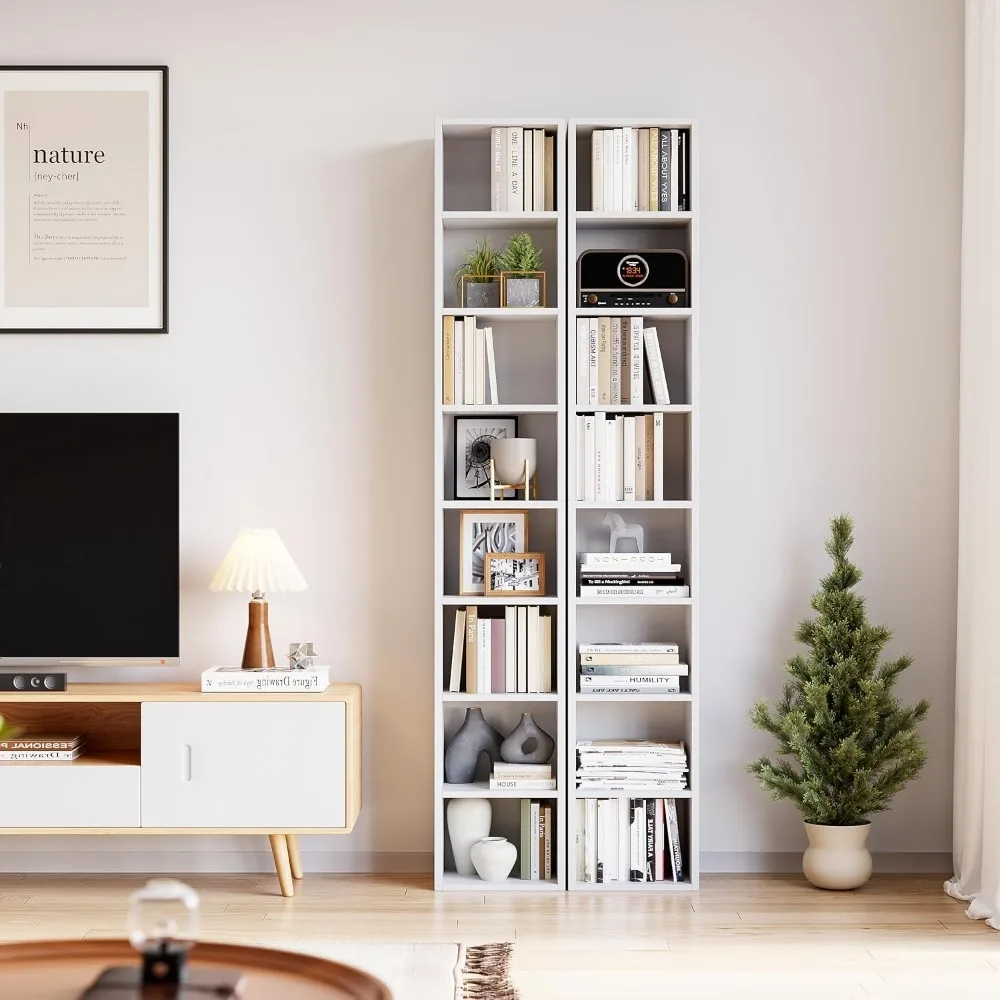 Garden Furniture-8 Tier Slim Bookshelf Narrow CD DVD Media Storage Tower Adjustable Shelves Corner Bookcase for Home Office Smal
Garden Furniture-8 Tier Slim Bookshelf Narrow CD DVD Media Storage Tower Adjustable Shelves Corner Bookcase for Home Office Smal