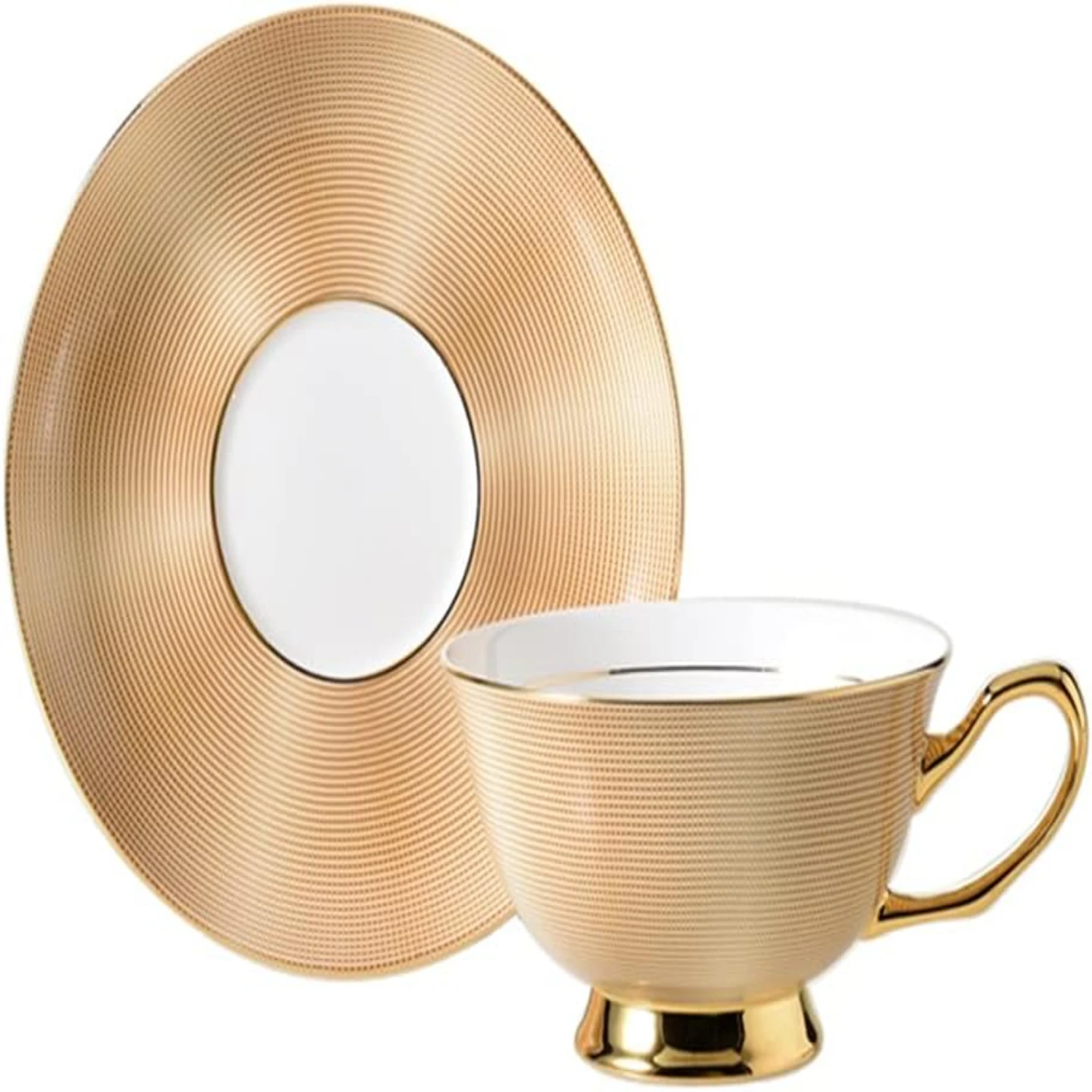 Elegant, Exquisite and Stylish Premium Handmade Latte Mugs and Teacups Set with Saucers - Superior Quality Chinese Golden Porcel
Elegant, Exquisite and Stylish Premium Handmade Latte Mugs and Teacups Set with Saucers - Superior Quality Chinese Golden Porcel
