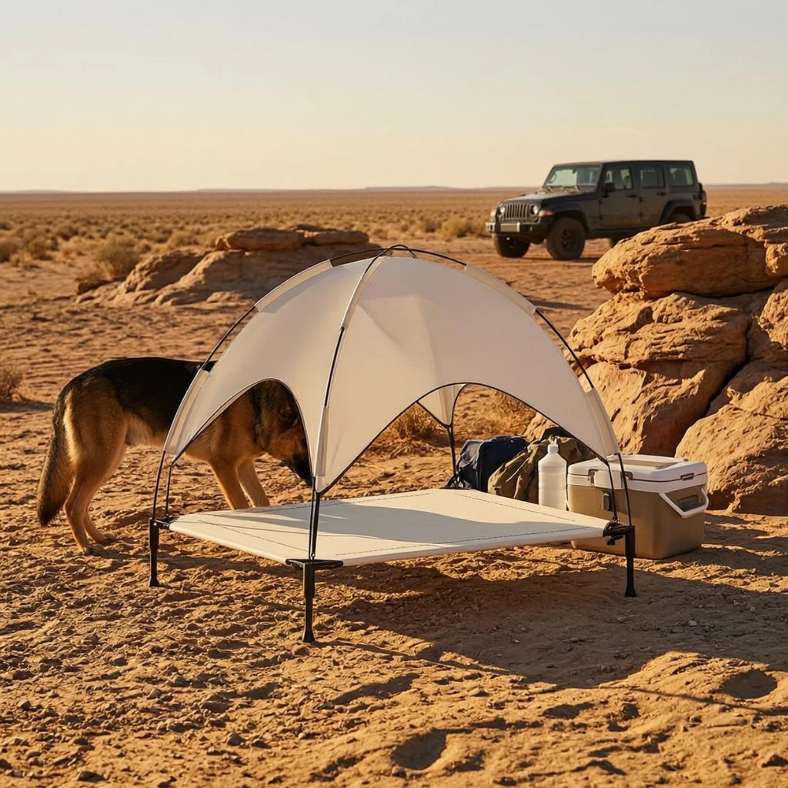Shade Tent Dog Bed Arched Openings Dog Tent Bed Raised Pet Cot Ventilation from All Ends Joint Relief
Shade Tent Dog Bed Arched Openings Dog Tent Bed Raised Pet Cot Ventilation from All Ends Joint Relief