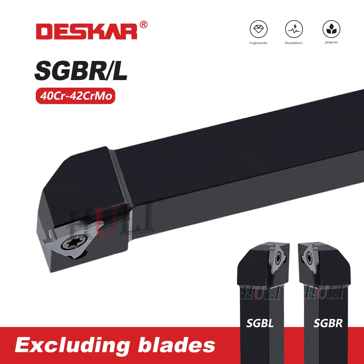 SGBR SGB Series SGBR1616H32 SGBL2525M43 Numerical Control Lathe tool Rod Outer Circle Triangular Shallow Groove Cutting Tool Rod
SGBR SGB Series SGBR1616H32 SGBL2525M43 Numerical Control Lathe tool Rod Outer Circle Triangular Shallow Groove Cutting Tool Rod