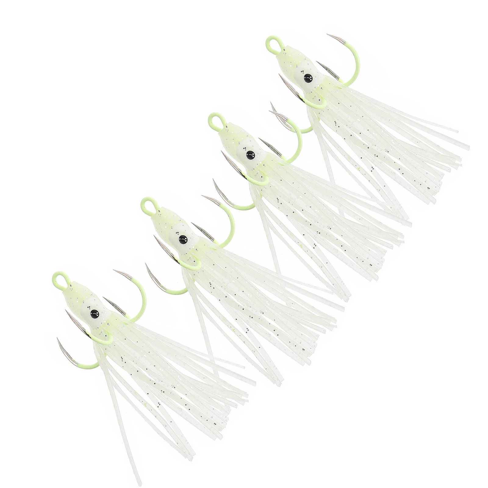 4pcs Luminous Octopus Hook Soft Squid Bait Artificial Fishing Lure Four Claw Anchor Durable Saltwater
4pcs Luminous Octopus Hook Soft Squid Bait Artificial Fishing Lure Four Claw Anchor Durable Saltwater