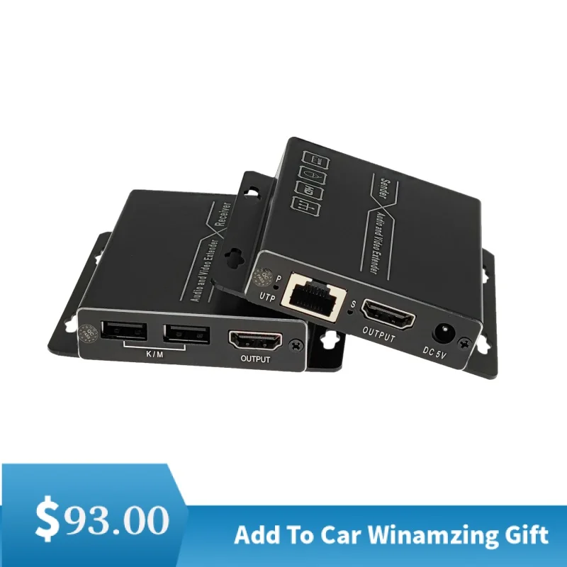 Digital HDMI Extender Over Cat5e/6 Uncompressed Full HD 1080p 60Hz HDMI Over Ethernet Cable,Extender with Loop Out, KVM, IR
Digital HDMI Extender Over Cat5e/6 Uncompressed Full HD 1080p 60Hz HDMI Over Ethernet Cable,Extender with Loop Out, KVM, IR