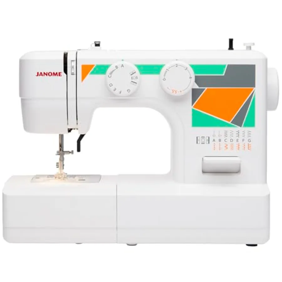 Easy-to-Use Sewing Machine with 15 Stitches, Adjustable Stitch Length and 5-Piece Feed Dogs
Easy-to-Use Sewing Machine with 15 Stitches, Adjustable Stitch Length and 5-Piece Feed Dogs