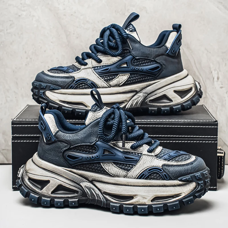 Men's Summer Breathable Mesh Running Shoes Casual Sports Sneakers Dad Style Increased Height Worn in Old School Shoe
Men's Summer Breathable Mesh Running Shoes Casual Sports Sneakers Dad Style Increased Height Worn in Old School Shoe