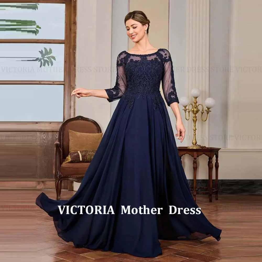 VICTORIA Customized Elegant Mother of the Bride Dresses 2026 A-Line Appliques Scoop Long Wedding Guest Gowns Party Evening Dress
VICTORIA Customized Elegant Mother of the Bride Dresses 2026 A-Line Appliques Scoop Long Wedding Guest Gowns Party Evening Dress