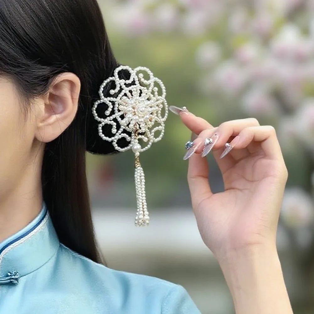 Elegant Ancient Style Chinese Style Hair Clip Pearl Hair Accessories Cheongsam Headwear Tassel Vintage Hanfu Hairpin Daily
Elegant Ancient Style Chinese Style Hair Clip Pearl Hair Accessories Cheongsam Headwear Tassel Vintage Hanfu Hairpin Daily