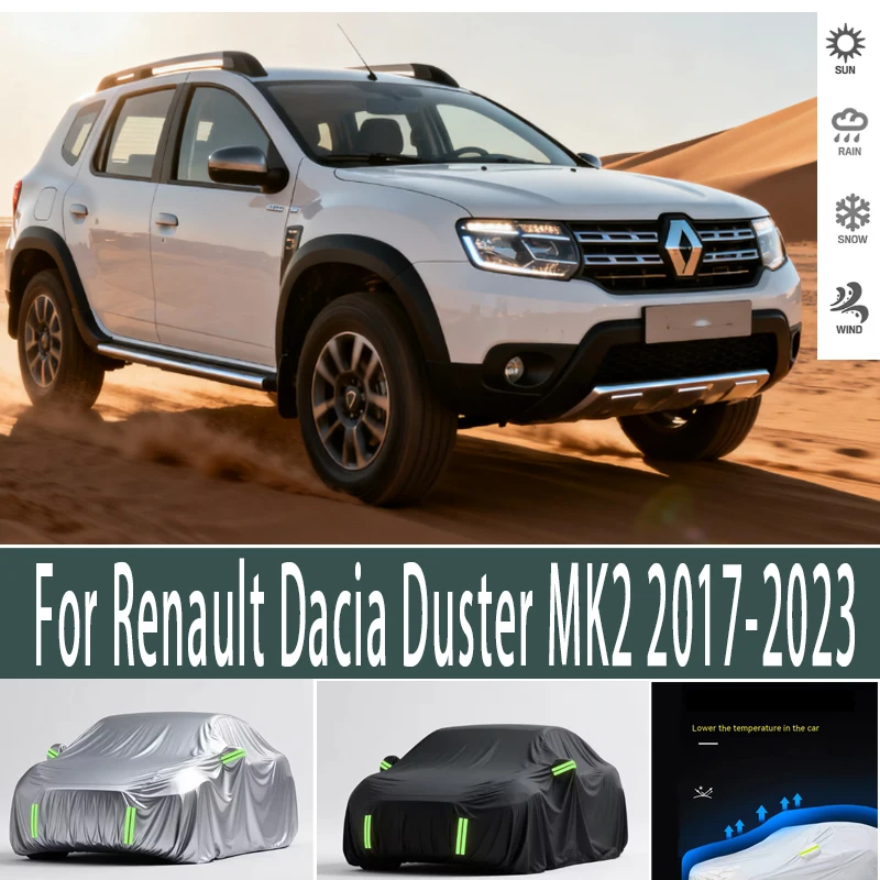 For Renault Dacia Duster MK2 2017-2023 2020Outdoor Protection Full Car Covers Snow Cover Sunshade Waterproof Dustproof Exterior
For Renault Dacia Duster MK2 2017-2023 2020Outdoor Protection Full Car Covers Snow Cover Sunshade Waterproof Dustproof Exterior