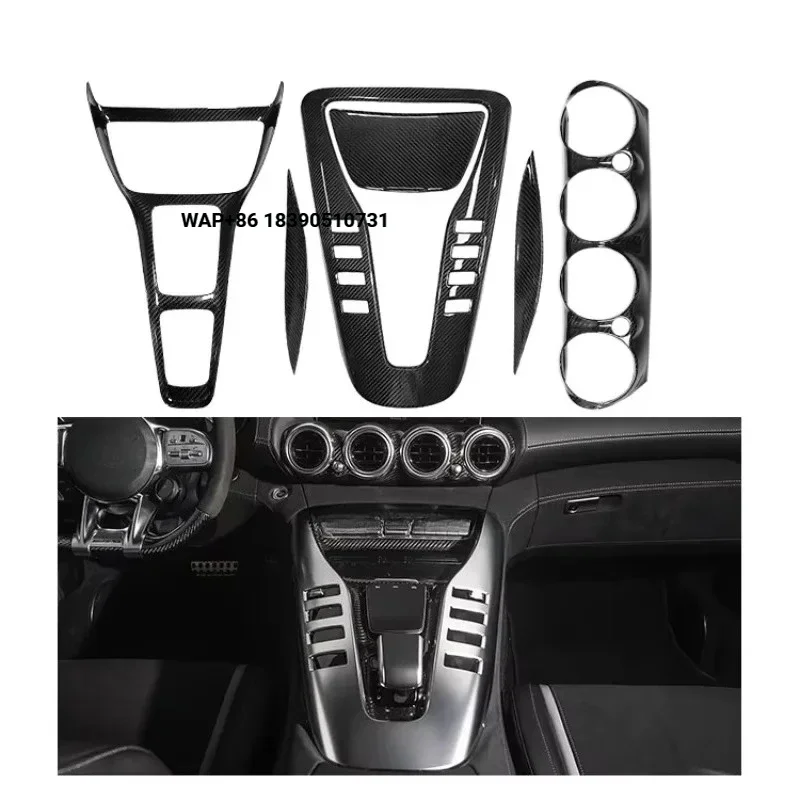 Sunmax 6pcs Real Carbon Fiber Car Interior Center Console Gear Shift Panel Cover for Benz GT GTS GTR C190 R190 2019-2023
Sunmax 6pcs Real Carbon Fiber Car Interior Center Console Gear Shift Panel Cover for Benz GT GTS GTR C190 R190 2019-2023