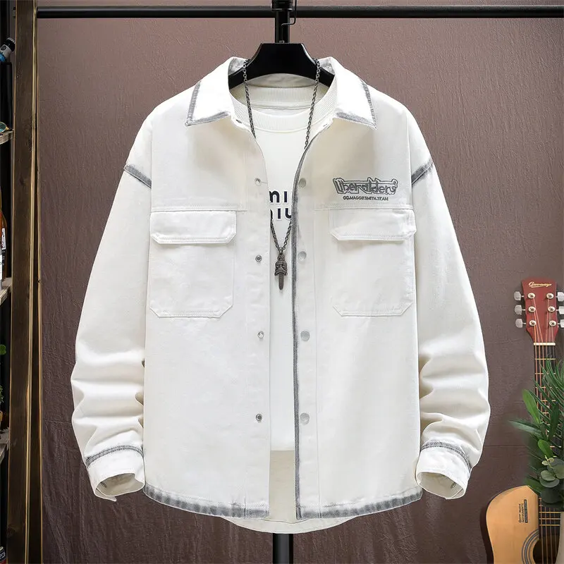 2025 New style Men Autumn coat Streetwear Fashion Slim fit Denim Jacket High quality Male Holes Casual Jacket Coat men
2025 New style Men Autumn coat Streetwear Fashion Slim fit Denim Jacket High quality Male Holes Casual Jacket Coat men
