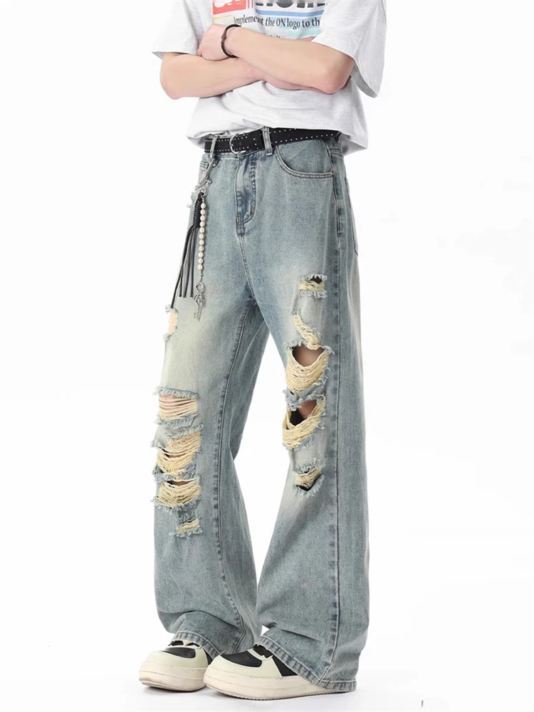 Мужские джинсы Aymelon в стиле ретро, тонкие, летние, повседневные, свободные, широкие, с рваными элементами, прямого кроя
Мужские джинсы Aymelon в стиле ретро, тонкие, летние, повседневные, свободные, широкие, с рваными элементами, прямого кроя