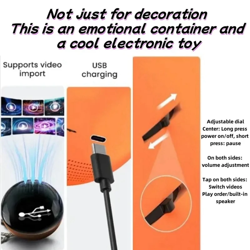 【BUY NOW】Creative 3D Crystal Ball Video Play Display Room Desktop Art Aesthetics Kawaii Children'S Home Decoration Accessories B
【BUY NOW】Creative 3D Crystal Ball Video Play Display Room Desktop Art Aesthetics Kawaii Children'S Home Decoration Accessories B