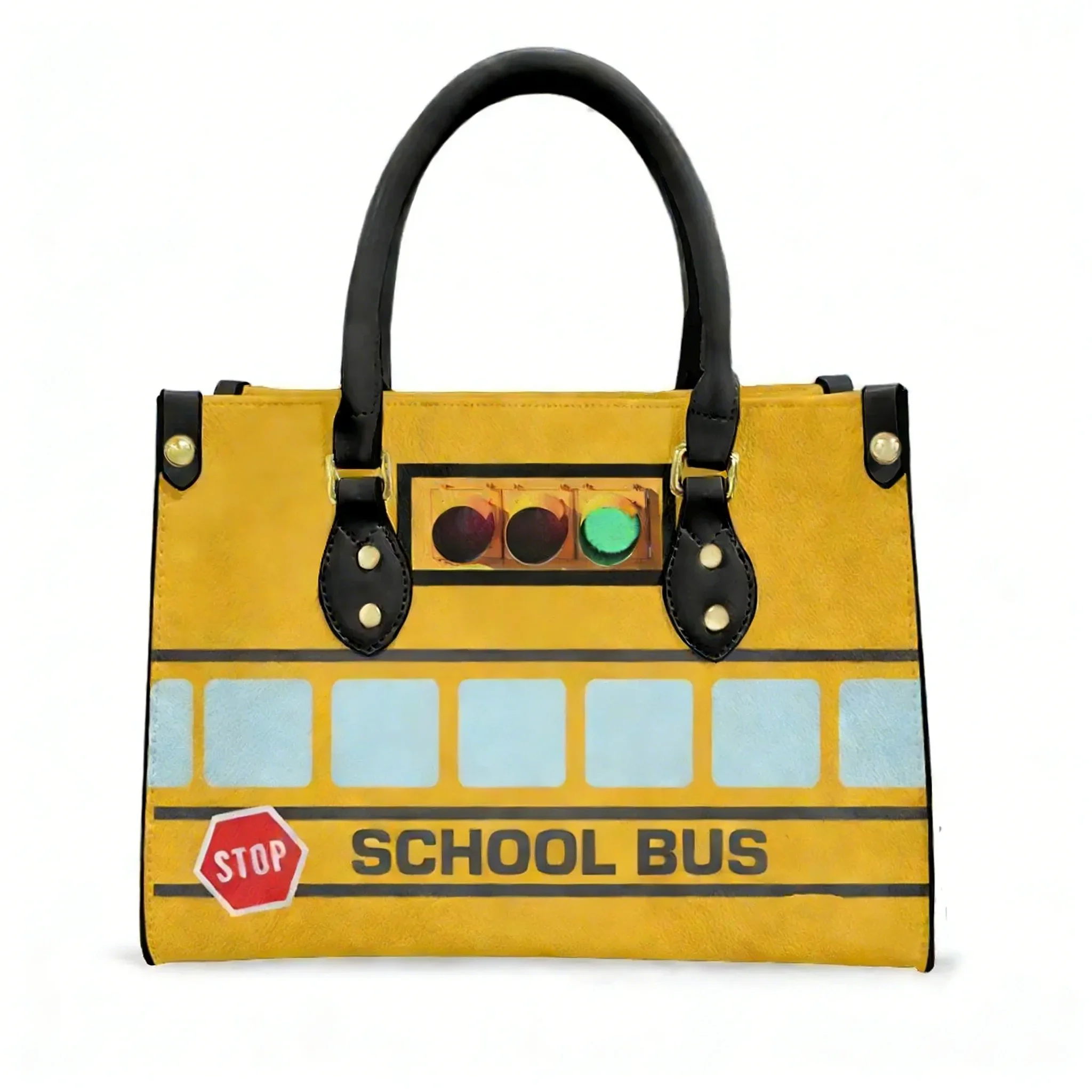 Yellow School Bus Printed Tote Bag Purse Womens Mens Personalized Text Image PU Leather Handbag Business Shopping Gift Bags
Yellow School Bus Printed Tote Bag Purse Womens Mens Personalized Text Image PU Leather Handbag Business Shopping Gift Bags