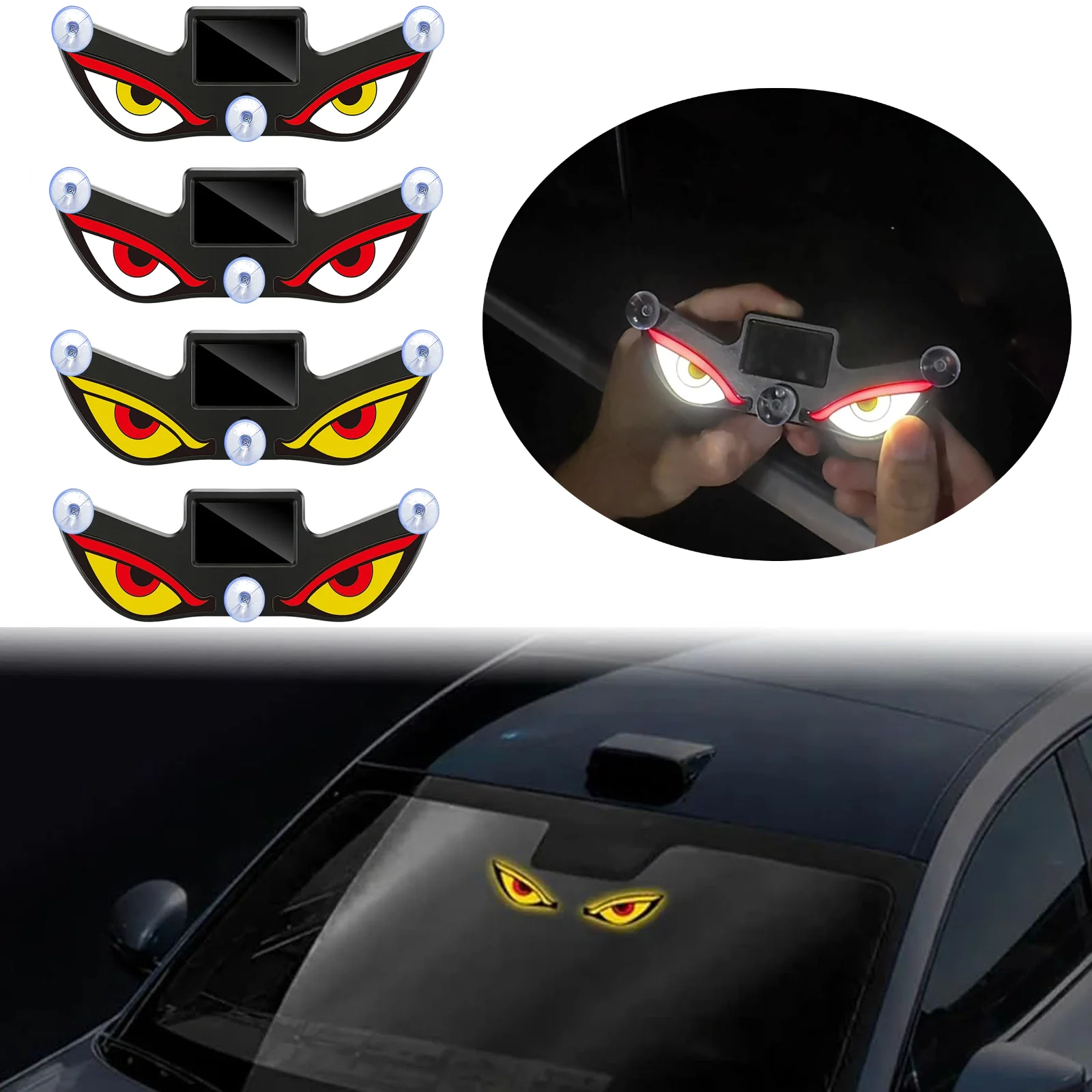 Cool Devil Eyes Ambient Light Solar Powered Breathing Neon Light Car Decoration Rear Windshield Atmosphere Lights Car Accessorie
Cool Devil Eyes Ambient Light Solar Powered Breathing Neon Light Car Decoration Rear Windshield Atmosphere Lights Car Accessorie
