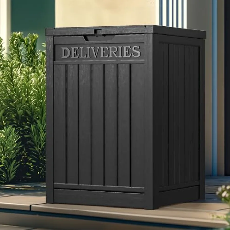 Resin Package Delivery Box, Secure Lockable Resin Package Delivery Container, Deck Box for Porch and Curbside
Resin Package Delivery Box, Secure Lockable Resin Package Delivery Container, Deck Box for Porch and Curbside
