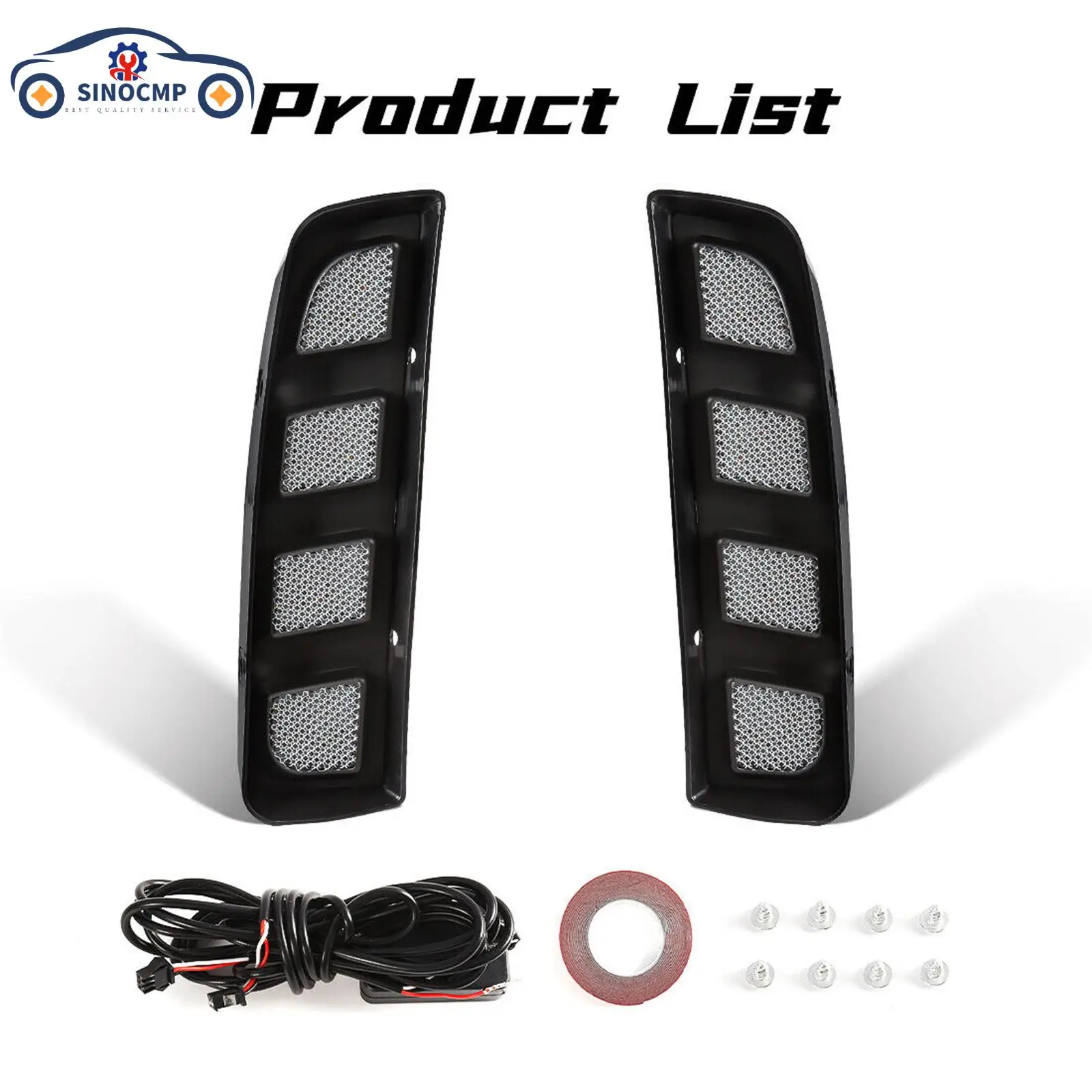 SINOCMP 1Set Auto LED Daytime Running Fog Light Dynamic Turn DRL Compatible With Civic Type R 2017-2021
SINOCMP 1Set Auto LED Daytime Running Fog Light Dynamic Turn DRL Compatible With Civic Type R 2017-2021