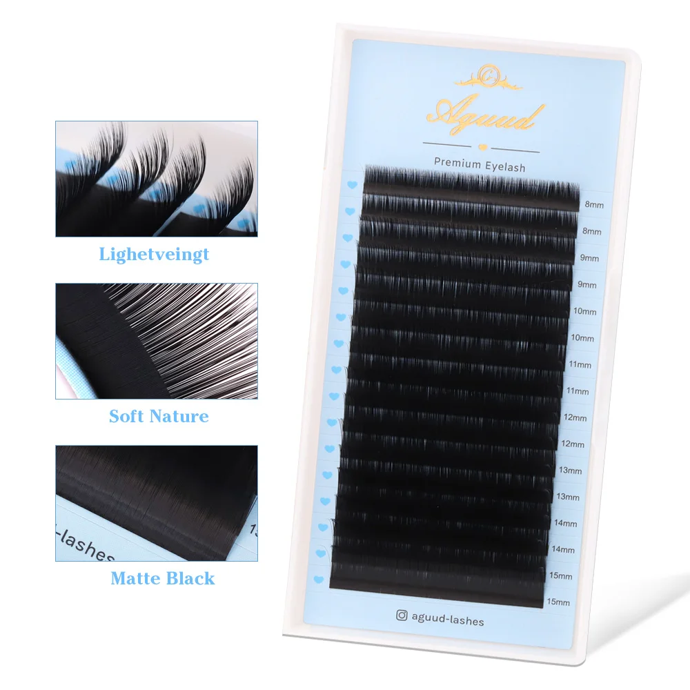 AGUUD Premium Eyelash Extensions 0.03/0.05/0.07/0.10mm Volume Cashmere Eyelash Matte Dark Classic Lash Extension Long/Lower Lash
AGUUD Premium Eyelash Extensions 0.03/0.05/0.07/0.10mm Volume Cashmere Eyelash Matte Dark Classic Lash Extension Long/Lower Lash