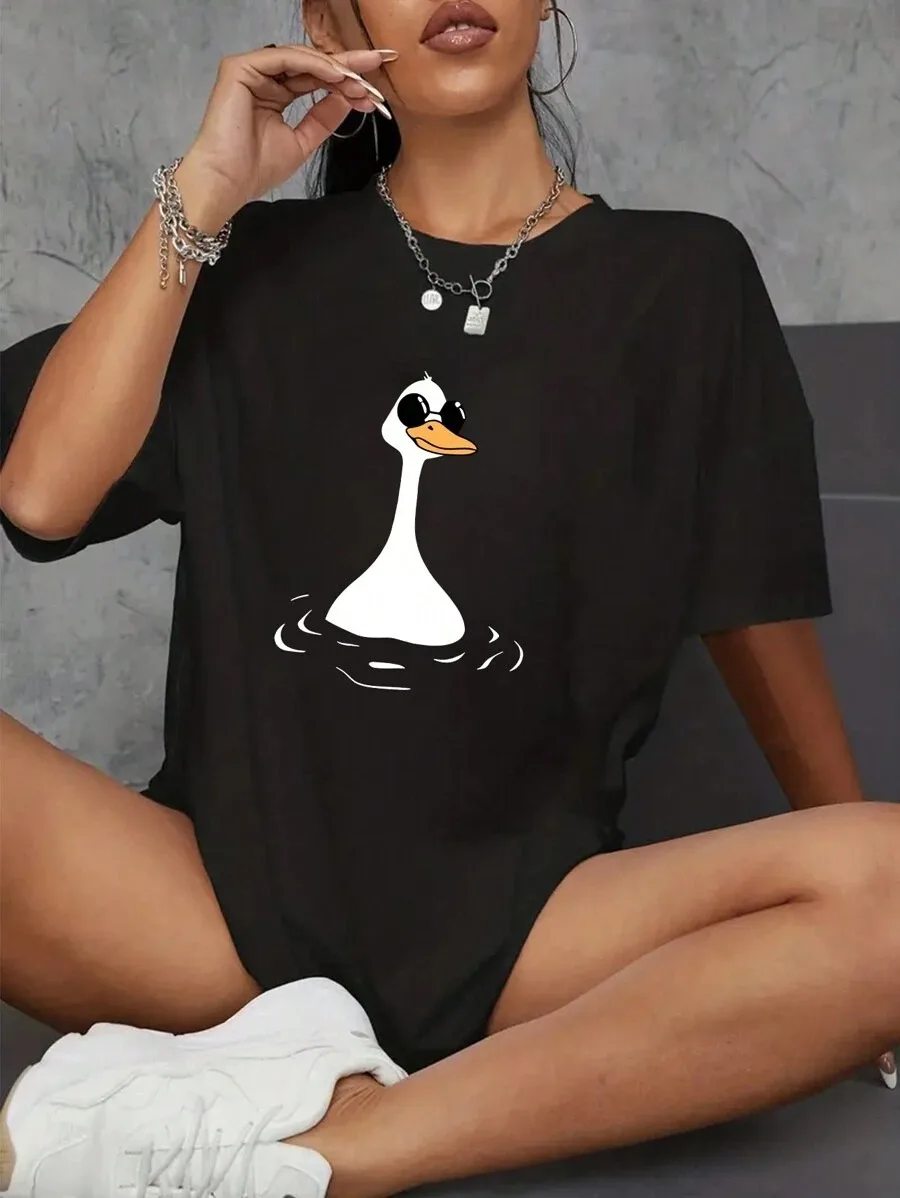 Plus - Size Casual Funny - themed Tee, Black Short - Sleeve with Unique Print
Plus - Size Casual Funny - themed Tee, Black Short - Sleeve with Unique Print