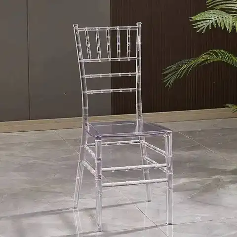 Plastic Hall Outdoor Chairs Dining Crystal Wedding Acrylic Dining Chairs Transparent Crystal Muebles De Cocina Kitchen Furniture