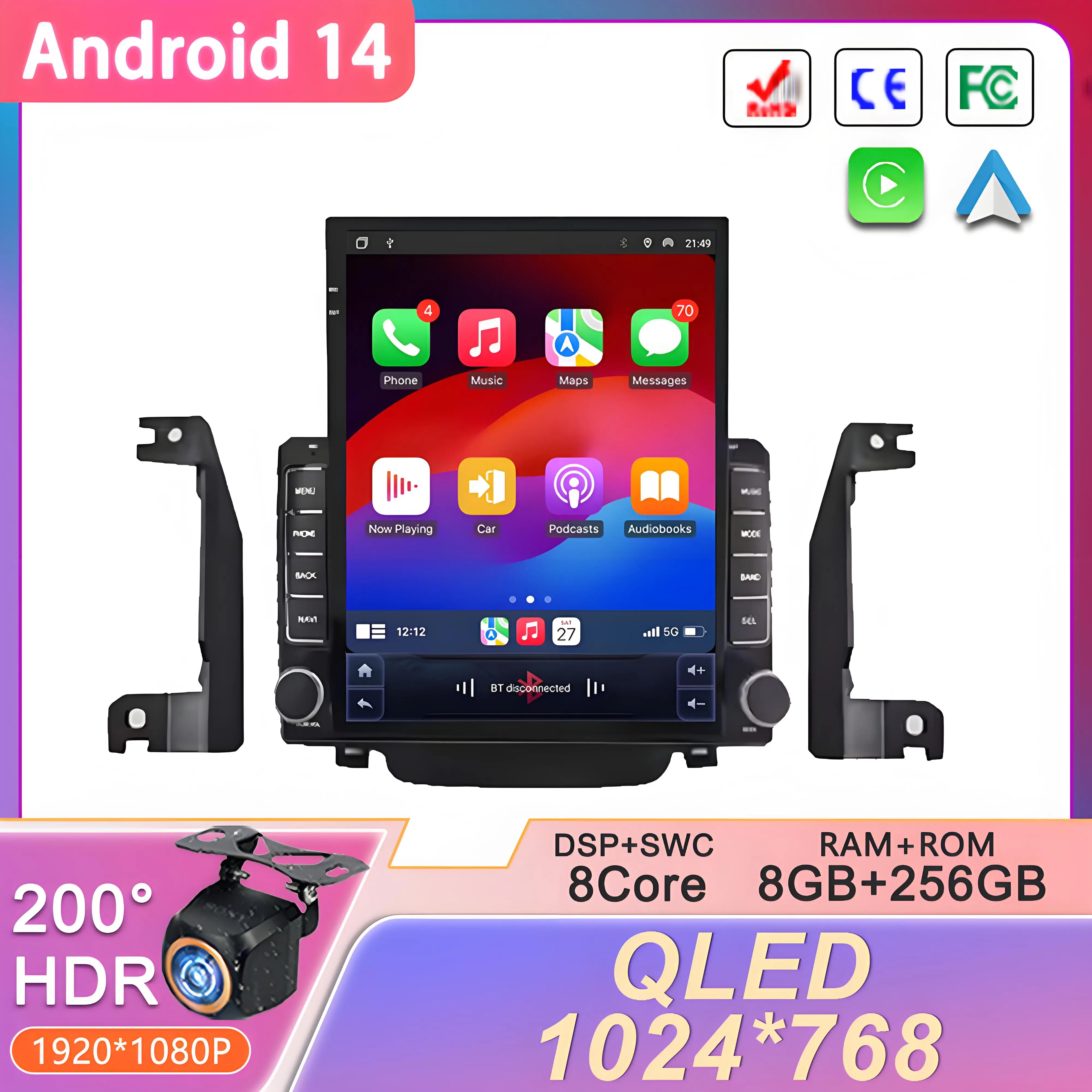 9.7 inch Android 14 For Hyundai I30 Elantra GT 2012 - 2017 Car Radio Multimedia Video Player Navigation Monitor Screen Head
9.7 inch Android 14 For Hyundai I30 Elantra GT 2012 - 2017 Car Radio Multimedia Video Player Navigation Monitor Screen Head