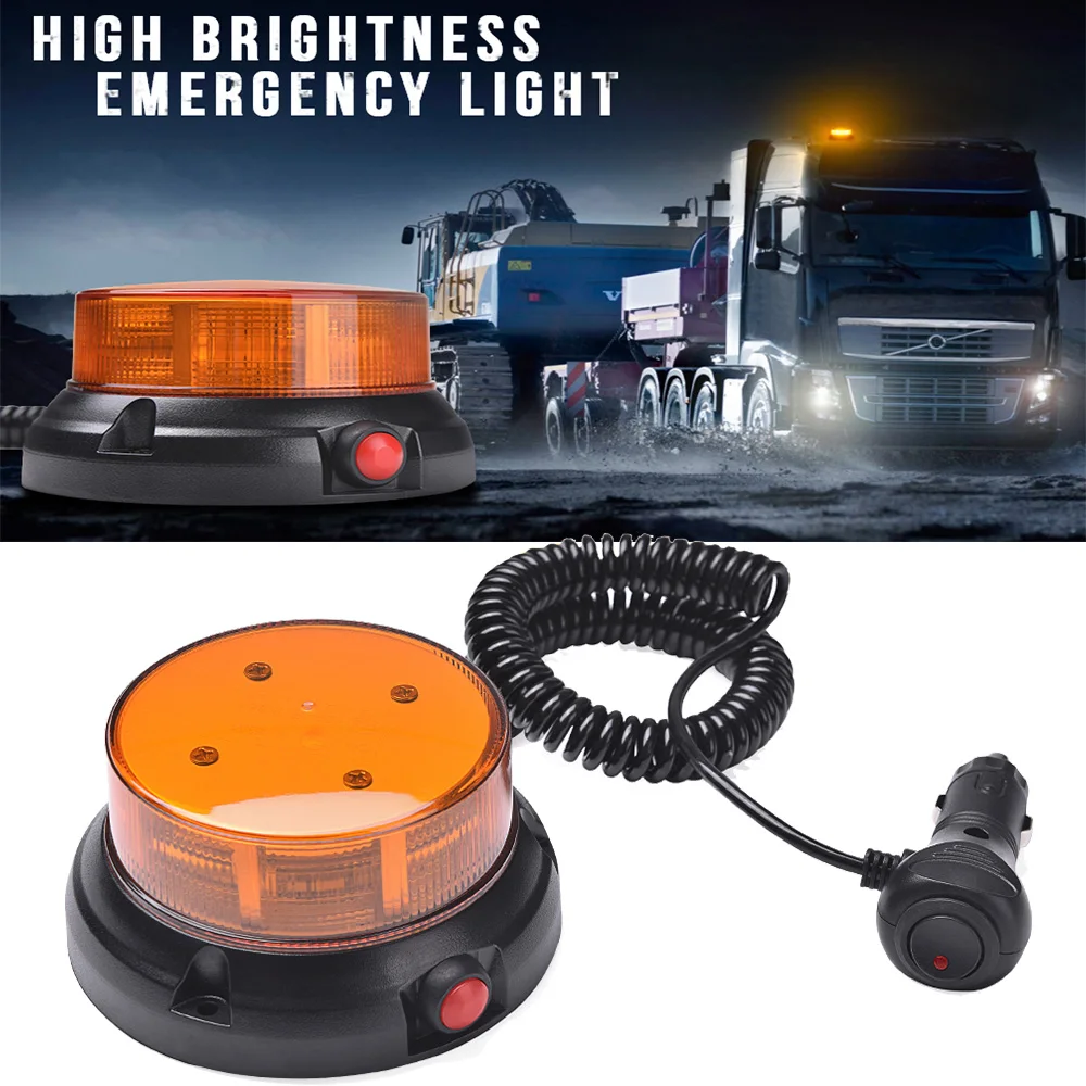 Rotating Traffice Indication Car 12V-24V 3.5 Inch 10 Modes Yellow Warning Light Emergency LED Strobe Beacon Flashing Lights
Rotating Traffice Indication Car 12V-24V 3.5 Inch 10 Modes Yellow Warning Light Emergency LED Strobe Beacon Flashing Lights