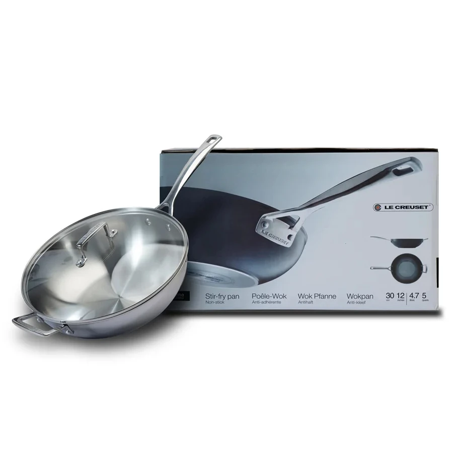 Best-Selling Worldwide Stainless Steel Wok 4.6L Capacity European Style Glass Cover Non-Stick Coating-Free Triple-Layer Steel
Best-Selling Worldwide Stainless Steel Wok 4.6L Capacity European Style Glass Cover Non-Stick Coating-Free Triple-Layer Steel
