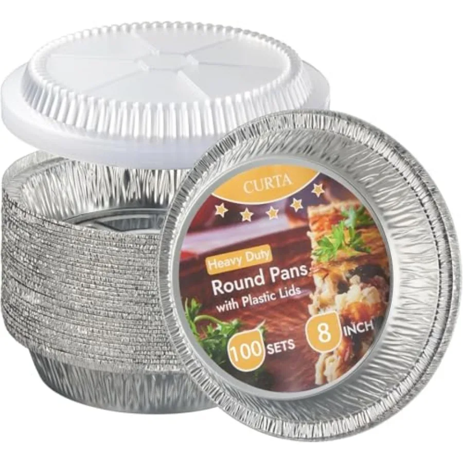 Aluminum Foil Pans with Clear Lids Heavy Duty Great for Broiling, Baking, Storage, Roasting, Takeout, Air Fryer
Aluminum Foil Pans with Clear Lids Heavy Duty Great for Broiling, Baking, Storage, Roasting, Takeout, Air Fryer