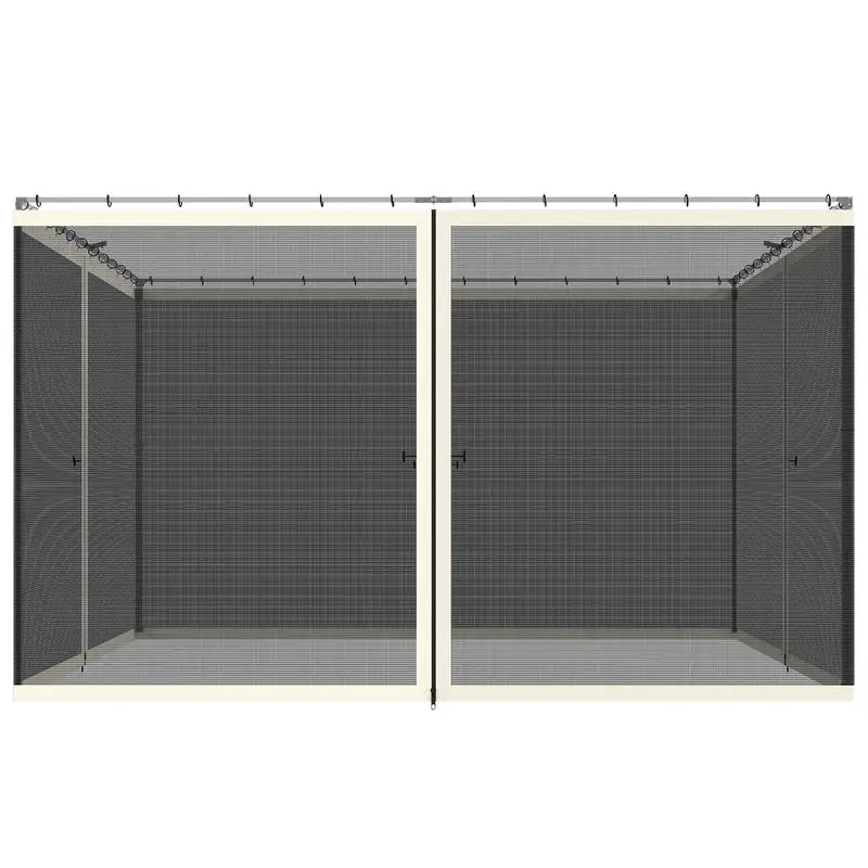 Outsunny Replacement Mesh Sidewall Netting for 10' x 12' Gazebos and Canopy Tents with Zippers, (Sidewall Only) Cream
Outsunny Replacement Mesh Sidewall Netting for 10' x 12' Gazebos and Canopy Tents with Zippers, (Sidewall Only) Cream