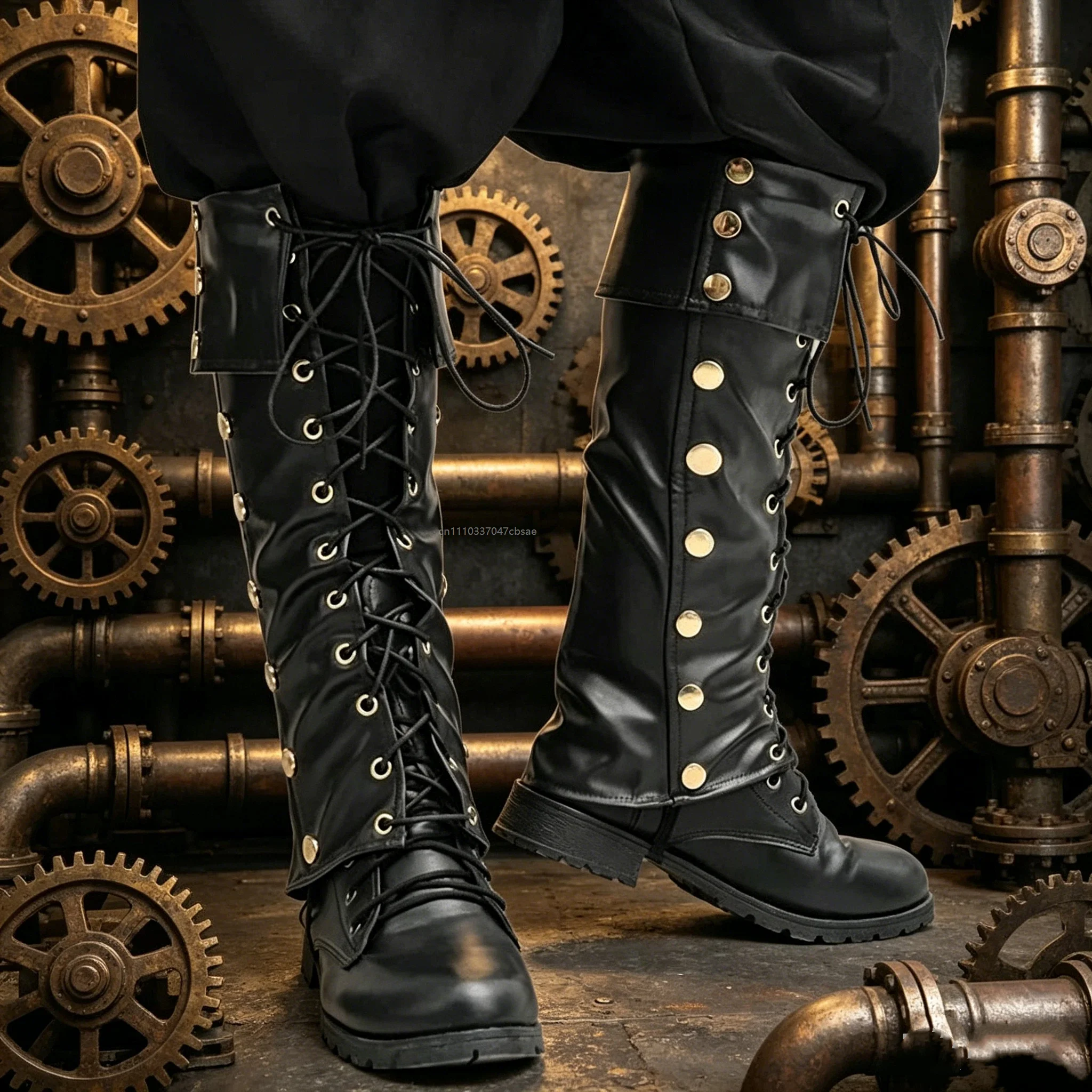 Medieval Gothic Pirate Knight Leg Armor Steampunk Boots Shoes Cover Warrior Halloween Cosplay Boot Costume Accessory Props
Medieval Gothic Pirate Knight Leg Armor Steampunk Boots Shoes Cover Warrior Halloween Cosplay Boot Costume Accessory Props