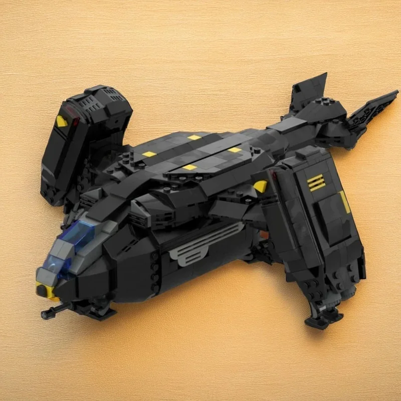 920PCS MOC Space Battle Pelican 1 Extraction Shuttle Helldivers 2 Model Building Blocks Assembly Building Blocks Gift Display