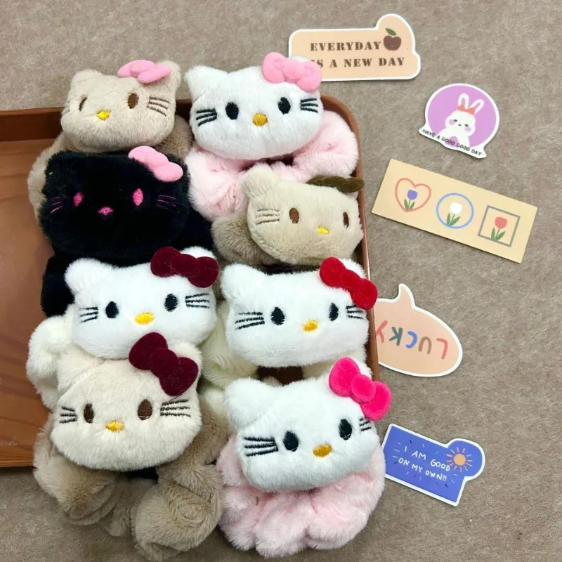Sanrio Hello Kitty Head Meileti KT Cat Wrist Strap Tie Ponytail Large Intestine Hair Hoop Plush Headrope Lolita Hair Accessories
Sanrio Hello Kitty Head Meileti KT Cat Wrist Strap Tie Ponytail Large Intestine Hair Hoop Plush Headrope Lolita Hair Accessories