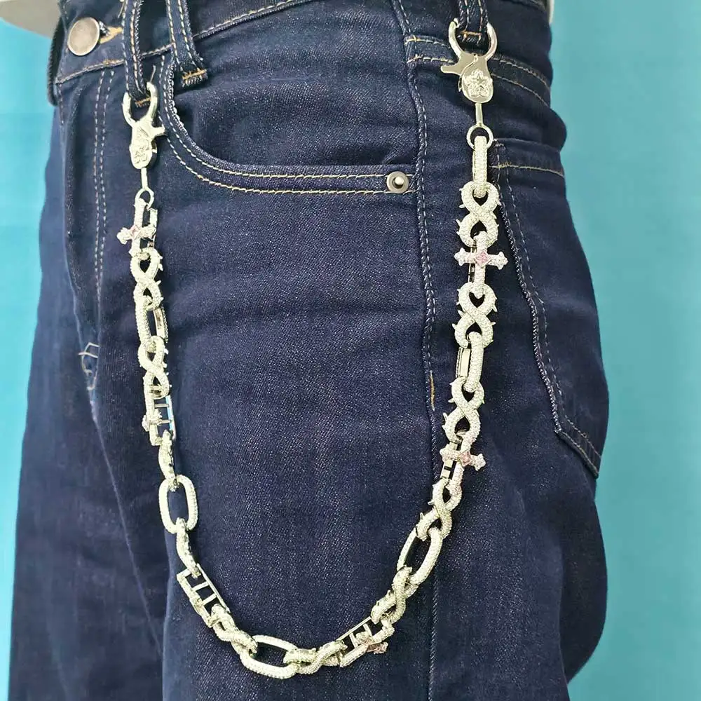 ESKEEM Street Style Cubic Zirconia Keychain Wallet Belt Chain for Men Hip Hop Hipster Jeans Chain Rock Jewelry
ESKEEM Street Style Cubic Zirconia Keychain Wallet Belt Chain for Men Hip Hop Hipster Jeans Chain Rock Jewelry