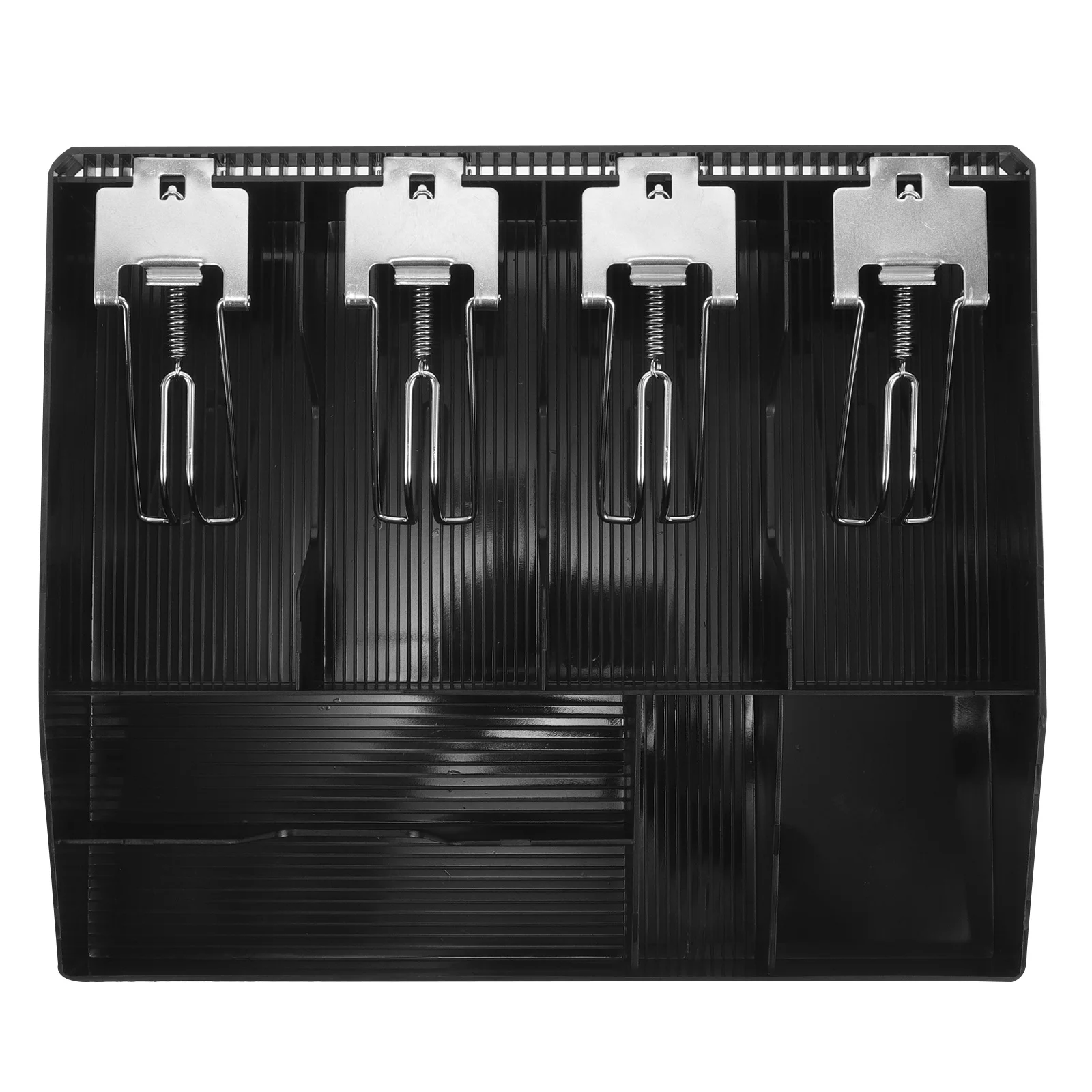 Cash Register Tray Replacement Plastic Metal Money Drawer Organizer with Multiple Compartments for Cash Coin Storage in Stores
Cash Register Tray Replacement Plastic Metal Money Drawer Organizer with Multiple Compartments for Cash Coin Storage in Stores