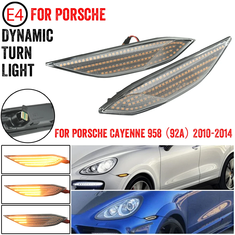2Pcs Dynamic LED Side Marker Lights Turn Signal Blinker Indicator Lamps For Porsche Cayenne 958 92A 2010-2014 OEM#95863107100
2Pcs Dynamic LED Side Marker Lights Turn Signal Blinker Indicator Lamps For Porsche Cayenne 958 92A 2010-2014 OEM#95863107100