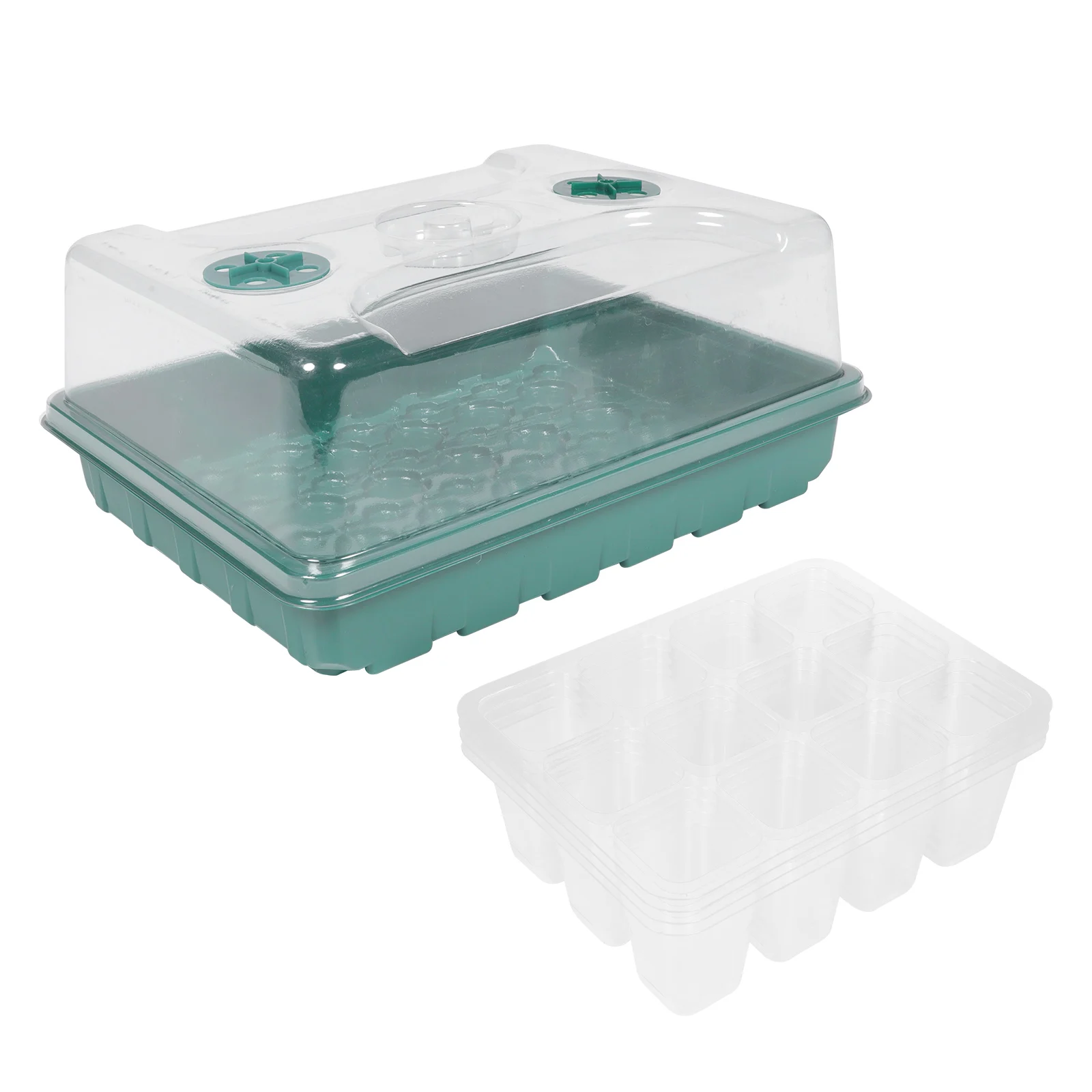 Planting Box Set 12-Hole Seed Trays Germination Starter Suite Flower Vegetable Fruit Sowing Tray Growing Box Nursery Pot Garden
Planting Box Set 12-Hole Seed Trays Germination Starter Suite Flower Vegetable Fruit Sowing Tray Growing Box Nursery Pot Garden