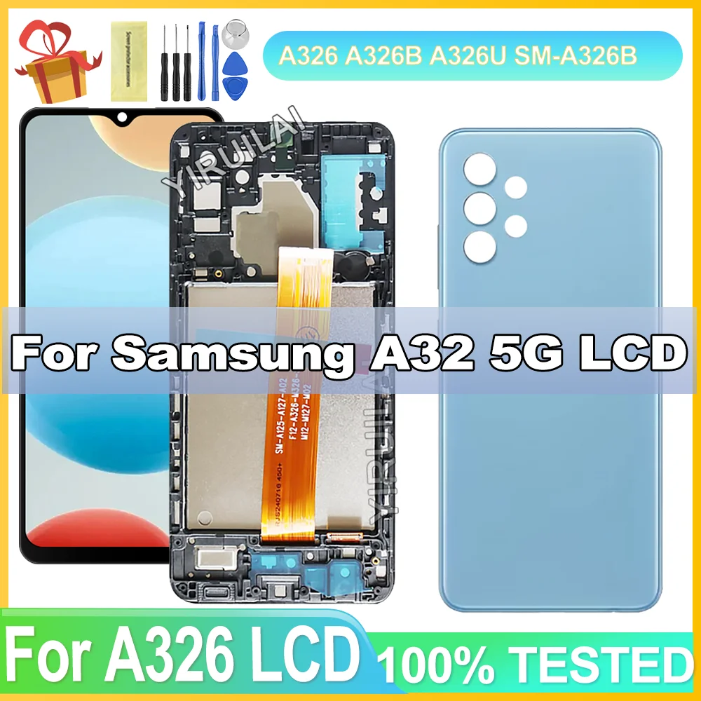 A32 5G TFT LCD For Samsung A32 5G LCD Display Touch Screen Digitizer pantalla For Samsung A32 5G SM-A326 With Frame LCD
A32 5G TFT LCD For Samsung A32 5G LCD Display Touch Screen Digitizer pantalla For Samsung A32 5G SM-A326 With Frame LCD