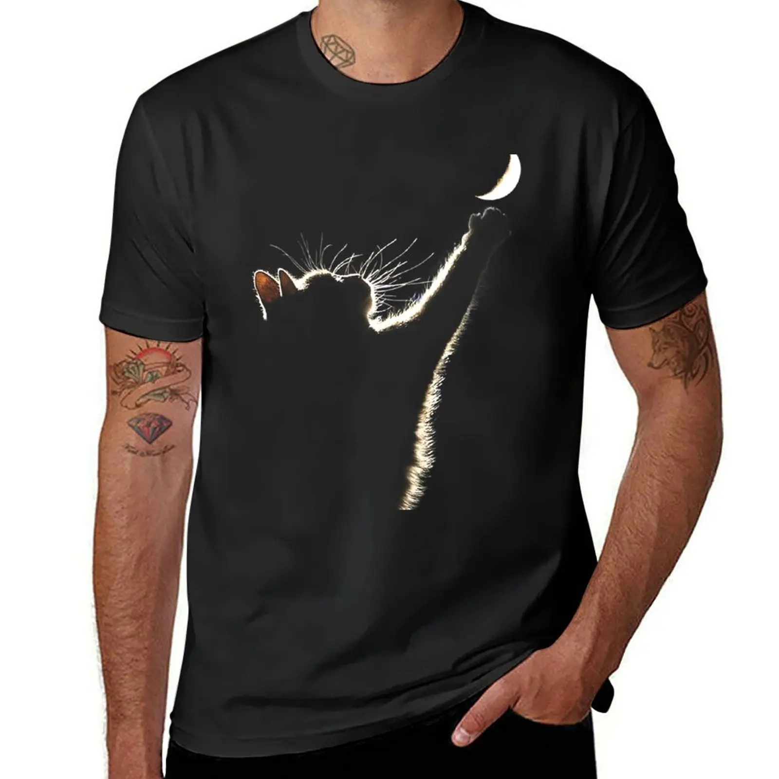 Cat Reach The Moon T-Shirt cotton graphic tees man clothes plain graphic shirts mens t shirts top quality
Cat Reach The Moon T-Shirt cotton graphic tees man clothes plain graphic shirts mens t shirts top quality