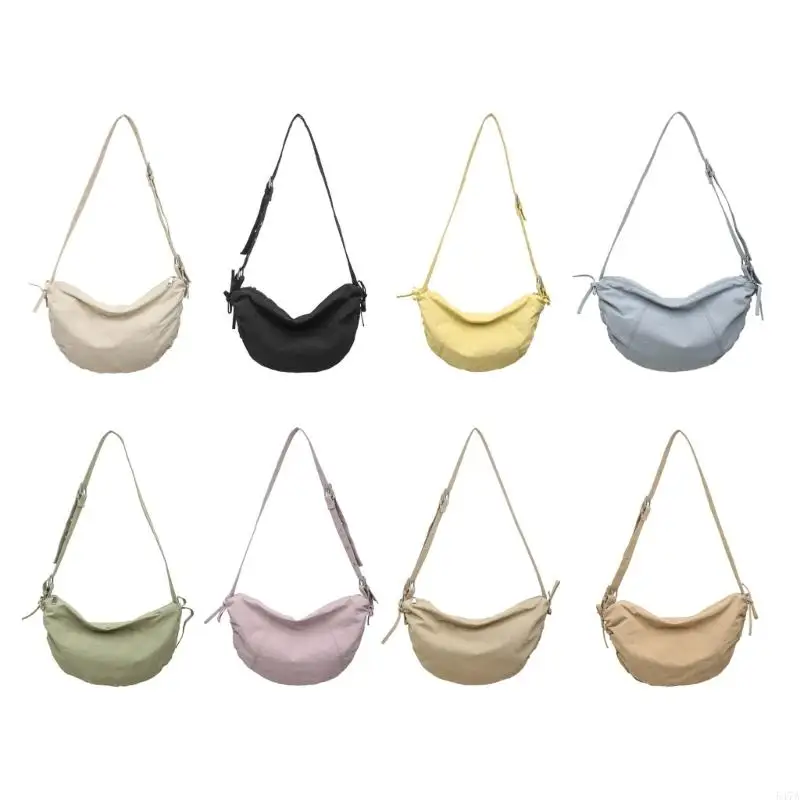 Women Solid Color Crossbody Bag Simple Dumplings Bag Pleated Shoulder Bag Korean Styles Bag for Everyday 547A 
Women Solid Color Crossbody Bag Simple Dumplings Bag Pleated Shoulder Bag Korean Styles Bag for Everyday 547A