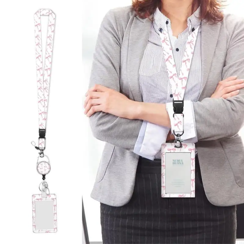 L4MA Retractable Badge Holder Card Holder and Lanyard Set Identity Card Badge Holder with Badge Reel for Nurse Doctor Teacher
L4MA Retractable Badge Holder Card Holder and Lanyard Set Identity Card Badge Holder with Badge Reel for Nurse Doctor Teacher