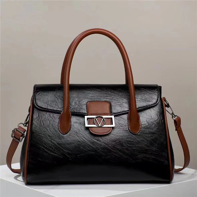 New Korean Version Women's Bag with Large Capacity Fashion Simple Portable Single Soft Leather Tote Bag New Direct Selling Bag
New Korean Version Women's Bag with Large Capacity Fashion Simple Portable Single Soft Leather Tote Bag New Direct Selling Bag