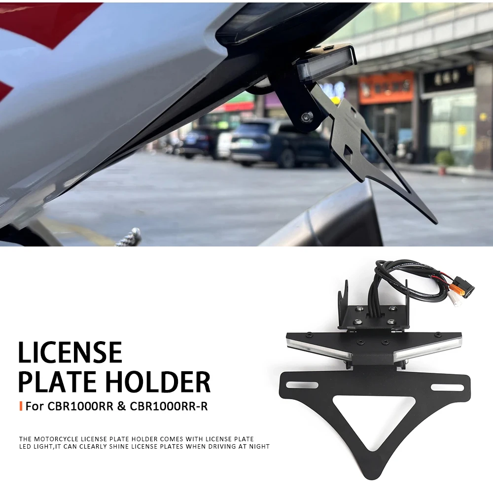 2020-2025 CBR 1000RR Tail Tidy Fender Eliminator Motorcycle License Plate Holder LED Turn Signal For Honda CBR1000RR-R CBR1000RR
2020-2025 CBR 1000RR Tail Tidy Fender Eliminator Motorcycle License Plate Holder LED Turn Signal For Honda CBR1000RR-R CBR1000RR