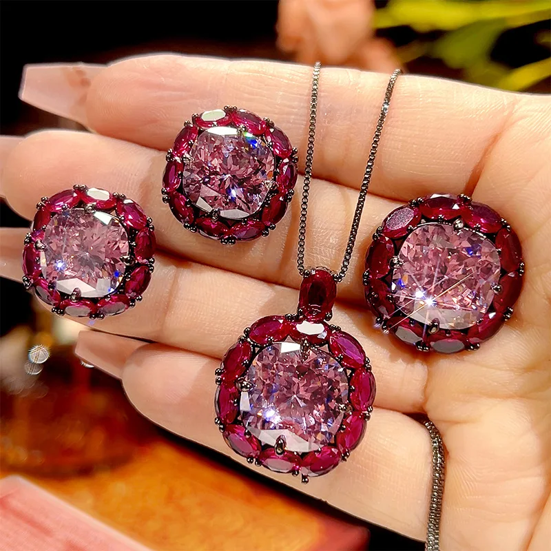 Jewelry set with dry rose black gold square textured stones 14*14-12*12
Jewelry set with dry rose black gold square textured stones 14*14-12*12