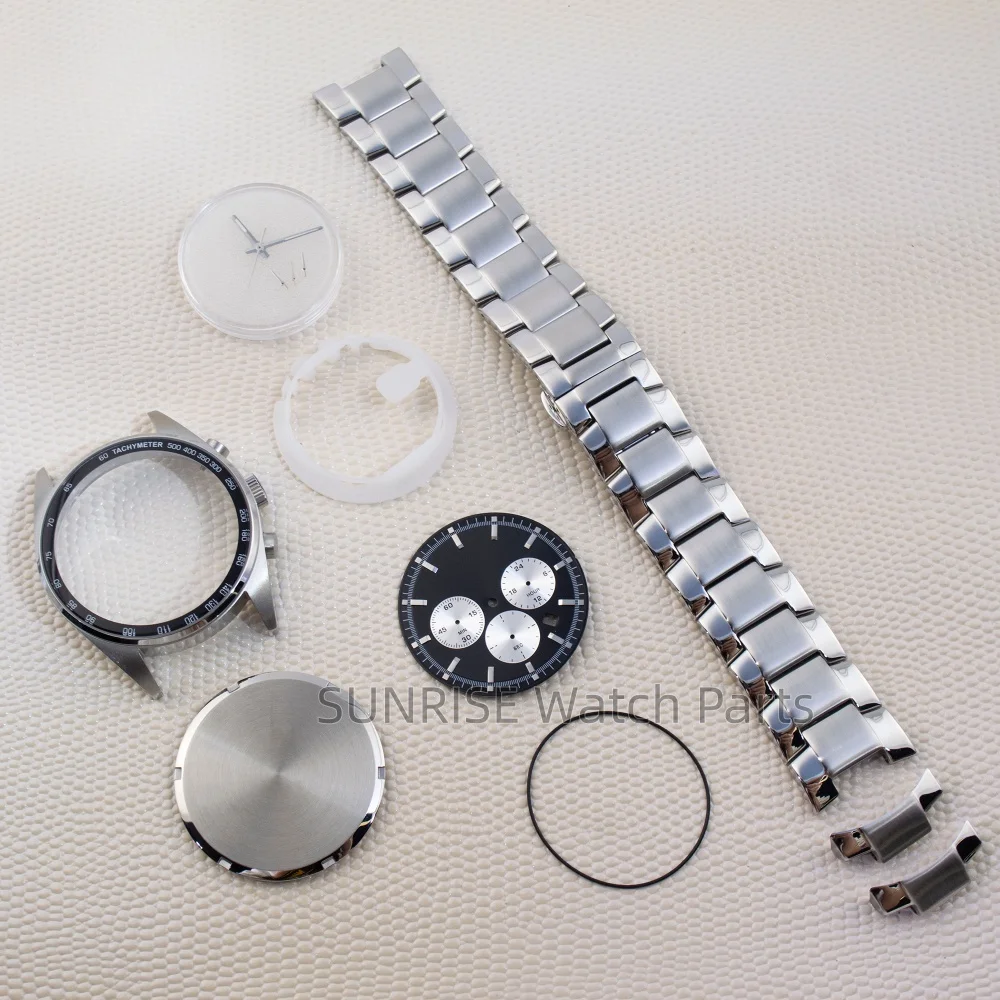 42mm Case Band Face Hands Solid Stainless Steel 10bar Waterproof Solid Bottom Green Luminous Hands For VD53 Chronograph Quartz
42mm Case Band Face Hands Solid Stainless Steel 10bar Waterproof Solid Bottom Green Luminous Hands For VD53 Chronograph Quartz