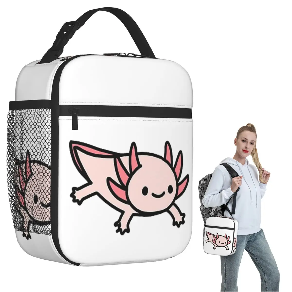 Изолированная сумка для обеда Axolotl для женщин и детей, портативные коробки для еды, термосумка для обеда
Изолированная сумка для обеда Axolotl для женщин и детей, портативные коробки для еды, термосумка для обеда