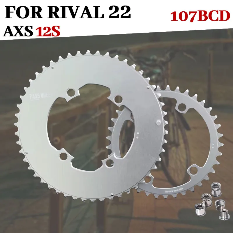 Chainring 107 Bcd For Sram Rival 22 Axs 12 Speed Double Chain Ring Silver Aero 2x Road Bike Plate 12v 107bcd Dishes 46 33 48 35
Chainring 107 Bcd For Sram Rival 22 Axs 12 Speed Double Chain Ring Silver Aero 2x Road Bike Plate 12v 107bcd Dishes 46 33 48 35