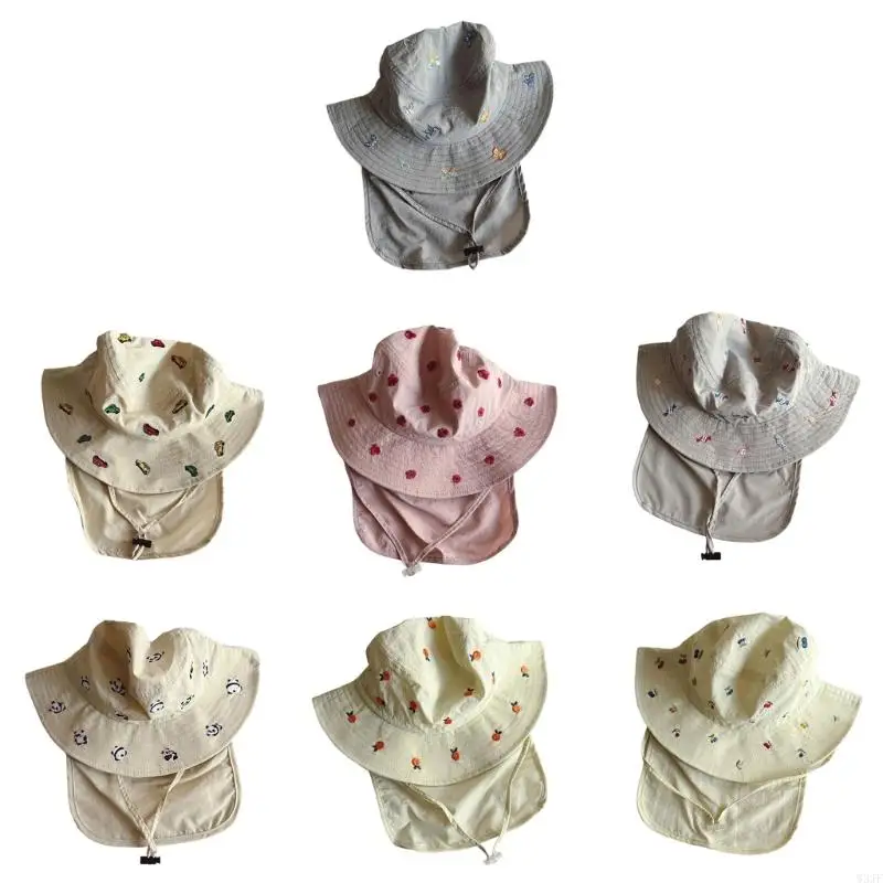 W3JF Kids Sun Bucket Hat Lightweight Breathable Summer Basin Caps for Boys and Girls Ages 3-10Y with Neck Flap
W3JF Kids Sun Bucket Hat Lightweight Breathable Summer Basin Caps for Boys and Girls Ages 3-10Y with Neck Flap