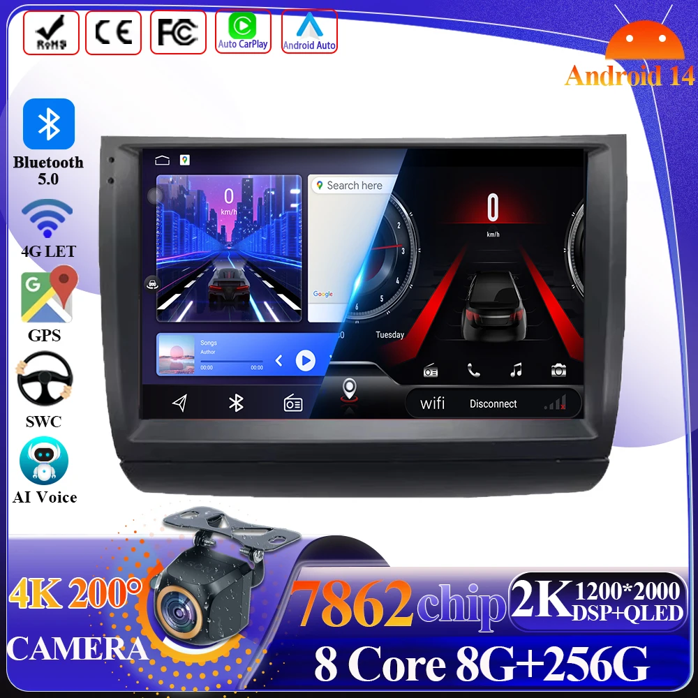 Android 14 Carplay For Toyota Prius 20 2002-2009 Car Radio Head Unit Multimedia Video Player GPS 5G Wifi Bluetooth Touch Display
Android 14 Carplay For Toyota Prius 20 2002-2009 Car Radio Head Unit Multimedia Video Player GPS 5G Wifi Bluetooth Touch Display